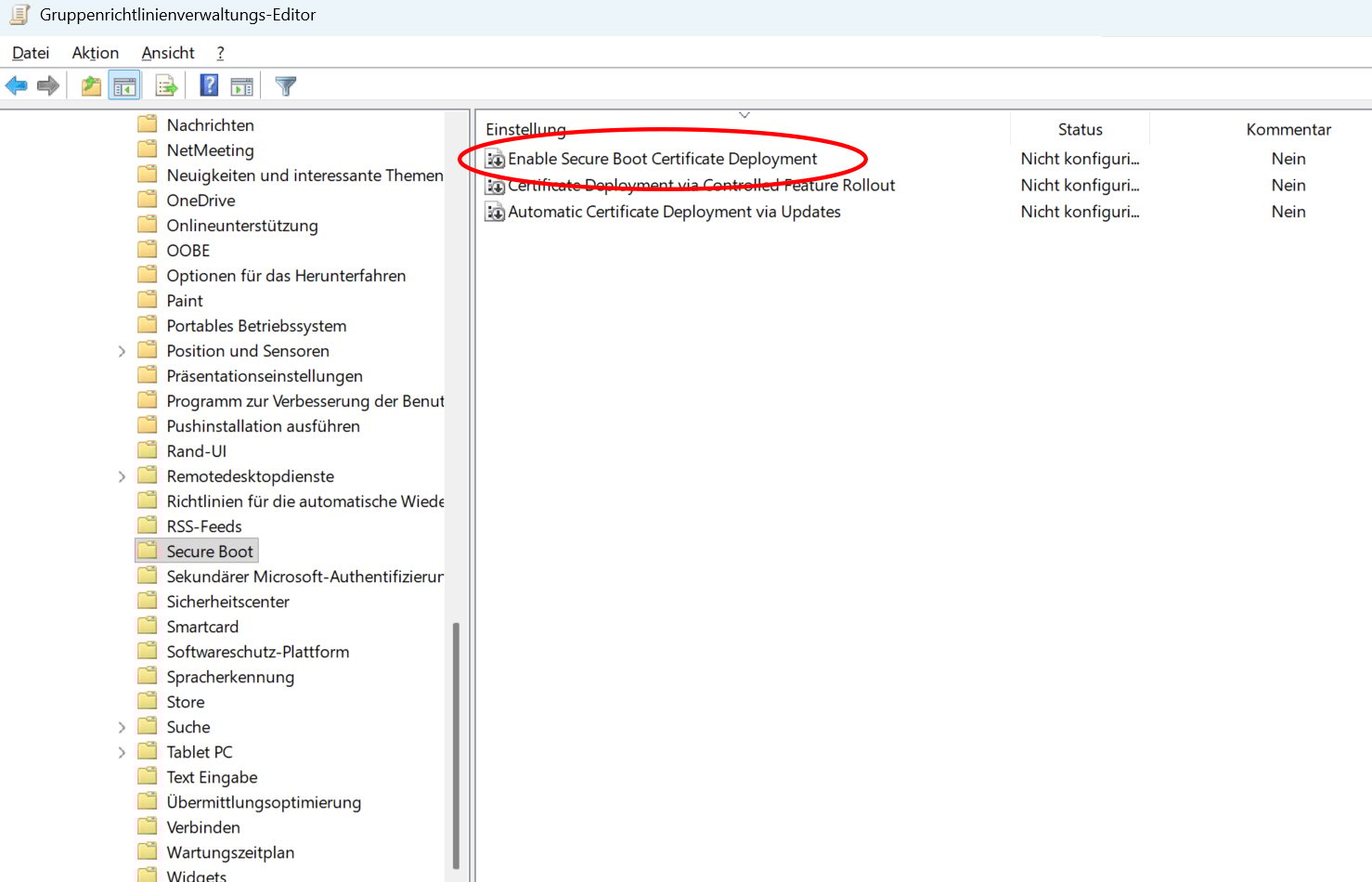 Secure-Boot-Einstellungen-Gruppenrichtlinien