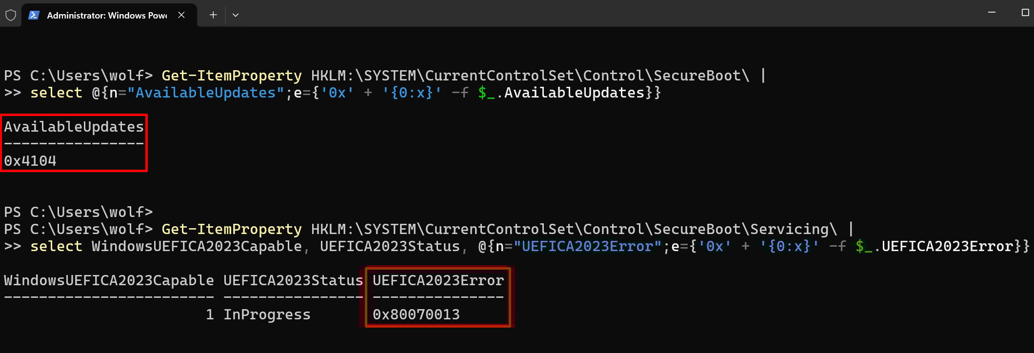 UEFI-Zertifikate-Update-Registry-AvailableUpdates