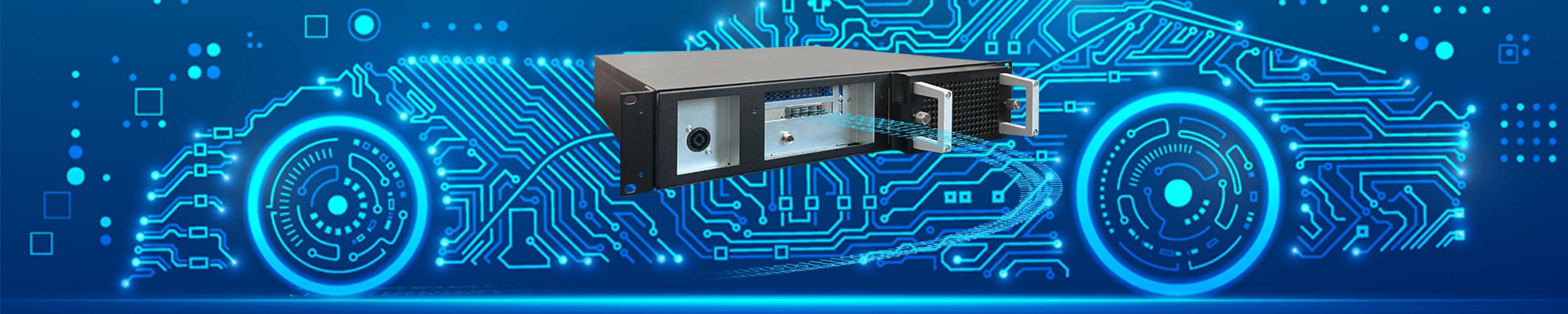 Externe Speicheranbindung mit Host- und Target-Cards